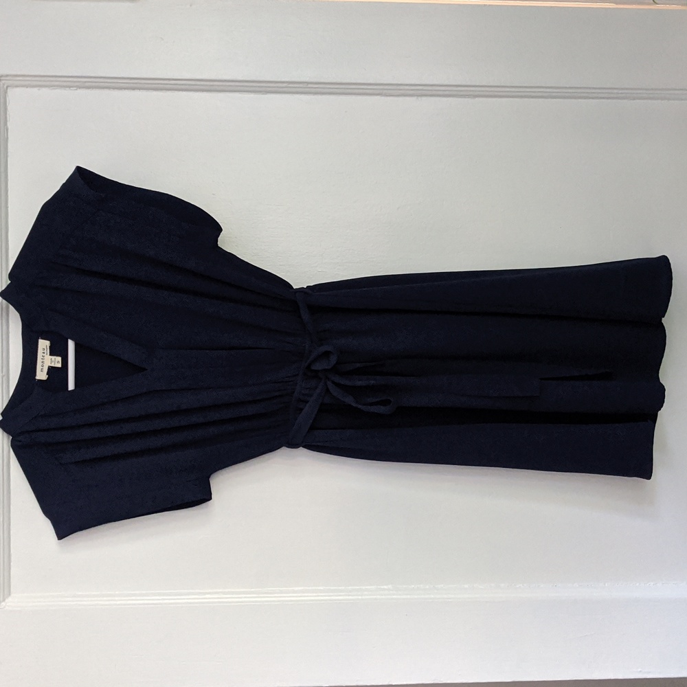 Navy a-line dress